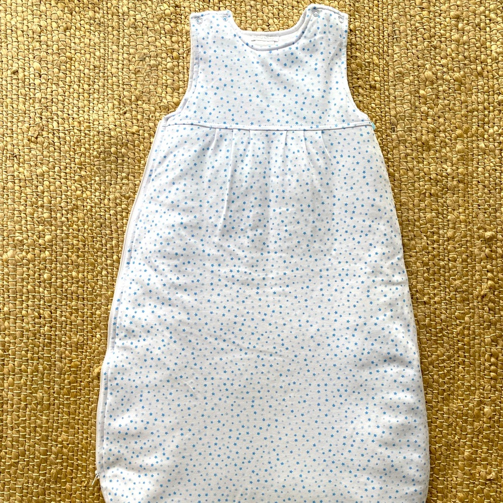 NWOT Kissy Kissy Superstars Snuggle Bag Sleep Sack in Blue - 0-6M